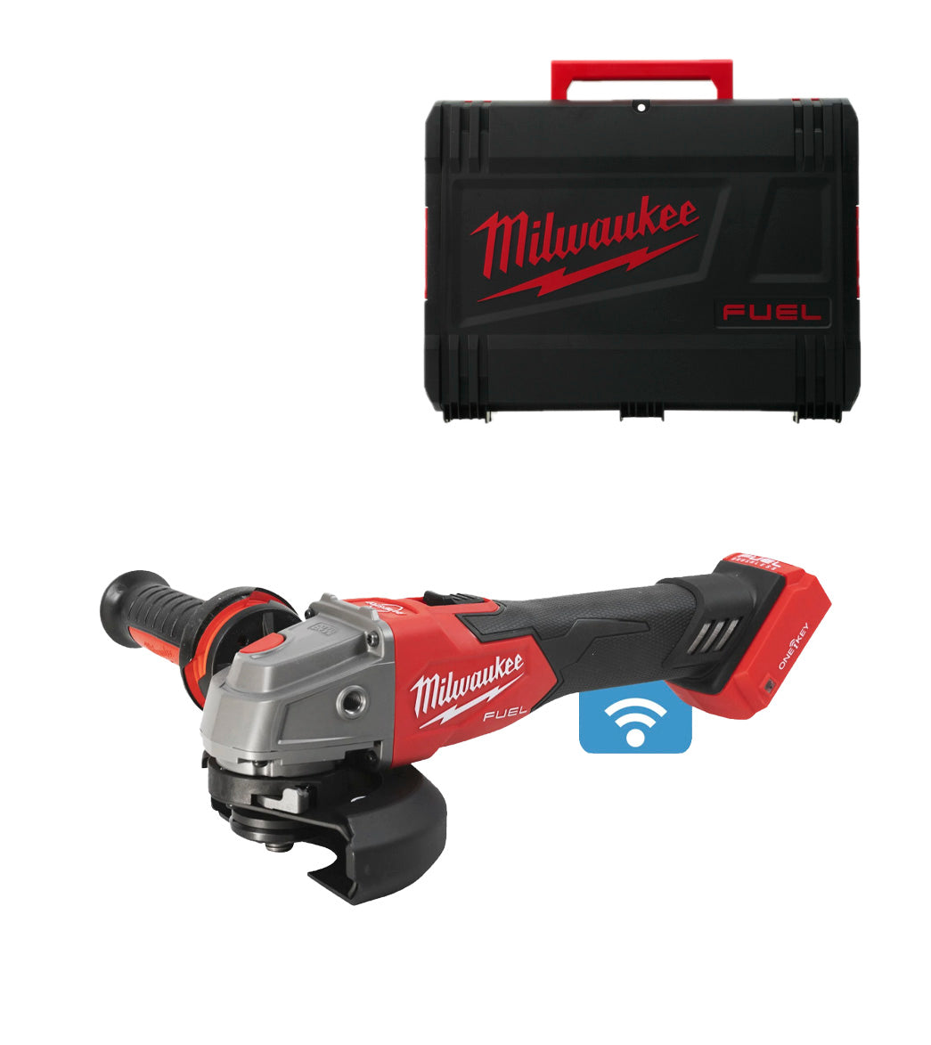 Amoladora angular M18 125mm Fuel ONE-KEY con maletín Milwaukee M18 ONEFSAG125XB-0X