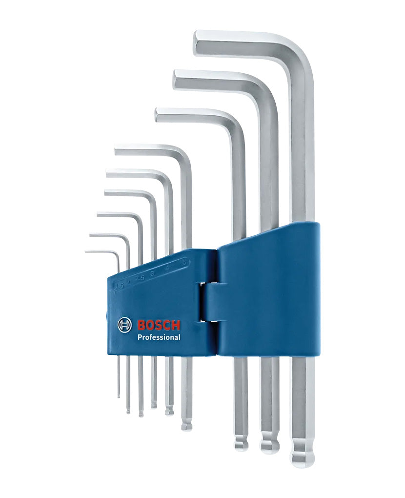Set of 9 Bosch Pro hexagonal Allen keys