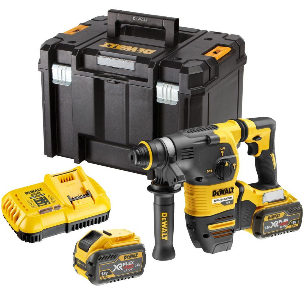 Dewalt DCH333X2 Brushless Electro-Pneumatic Hammer XR FLEXVOLT 54V SDS-Plus 3.5J