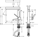 Grifo Monomando Finoris de Lavabo 230 con Caño Extraíble Cromo Hansgrohe  - 7