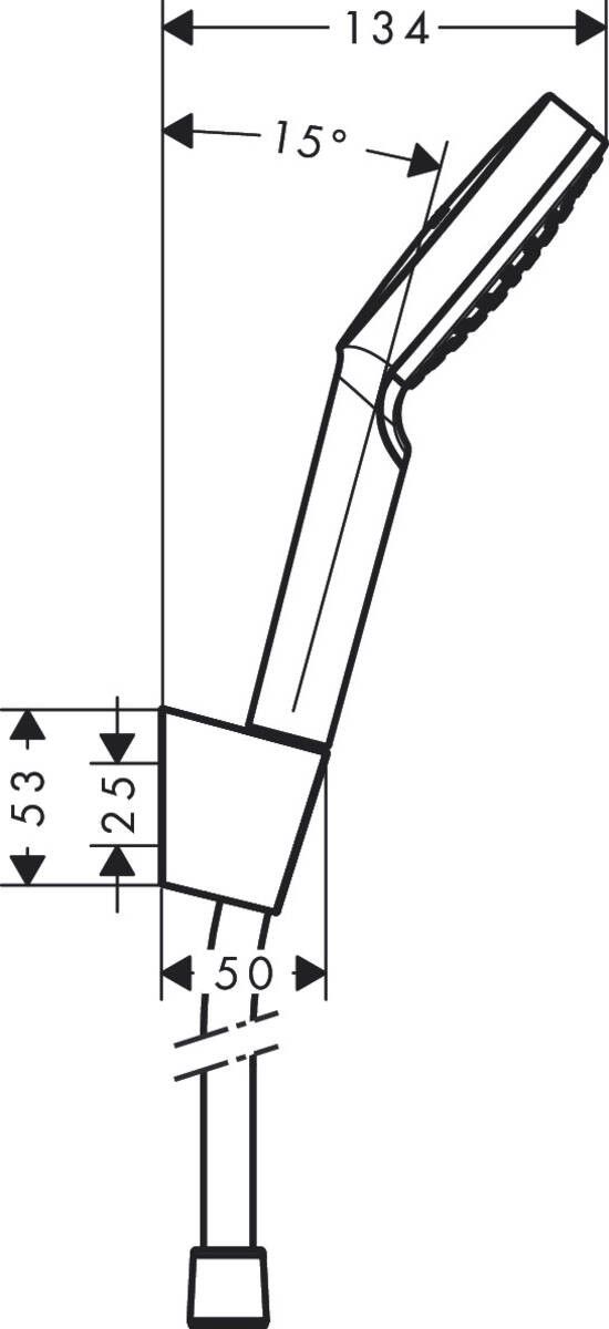 Set Soporte de Ducha + Flexo 160 cm Crometta 1 jet Cromo Hansgrohe HANSGROHE - 3