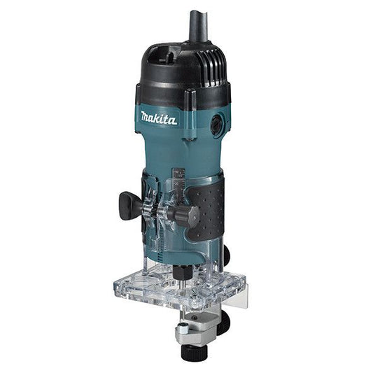 Fresadora 6mm 530W SAR de base recta Makita 3711 DEWALT - 1