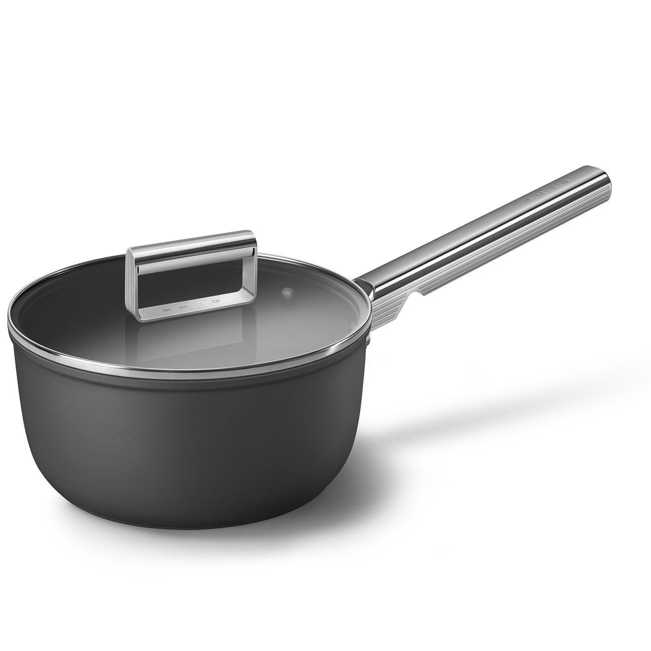 Smeg Matte Black Pot Set