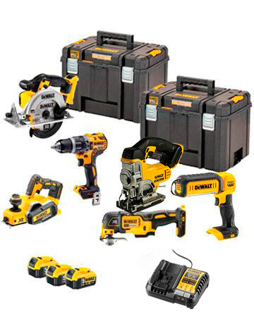 Power kit 6 Dewalt battery-powered tools 18V DCK665P3T