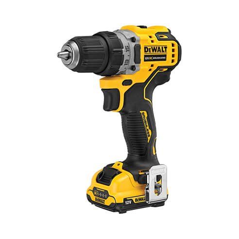 Taladro Atornillador sin escobillas XR 12V Li-Ion con 2 baterías 2Ah Dewalt DCD701D2