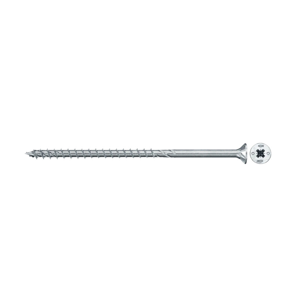 Box of 200 PowerFast FPF II CZP Chipboard Screws with PZ Recess and Partial Thread from Fischer
