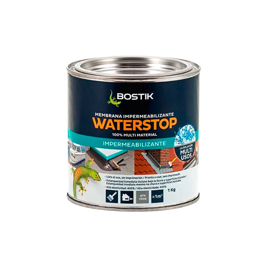 Bostik Waterstop Waterproofing 1kg Grey