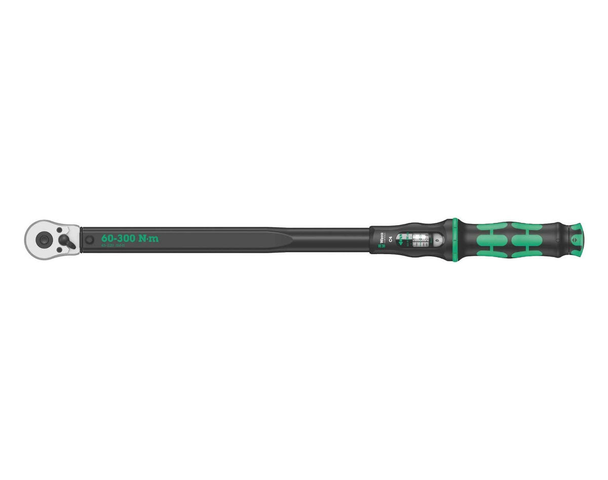 Torque wrench with reversible ratchet 60-300Nm Wera Click-Torque C 4 ref.075623