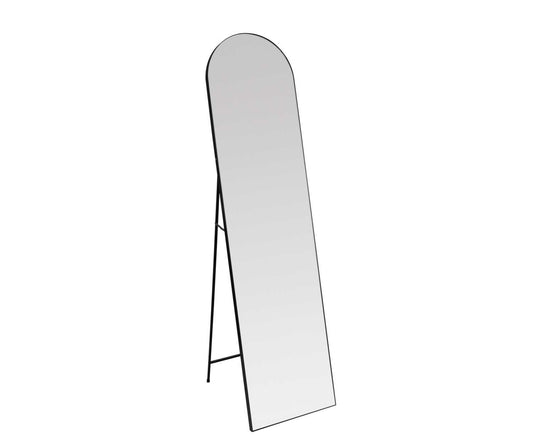 Andrea House Black Aluminum Floor Mirror 40x160cm