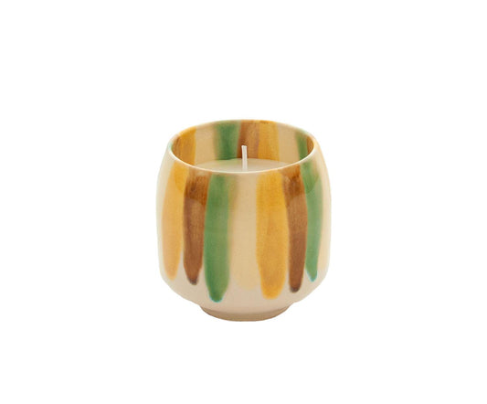 Ceramic candle in Lima with vanilla gun by Andrea House