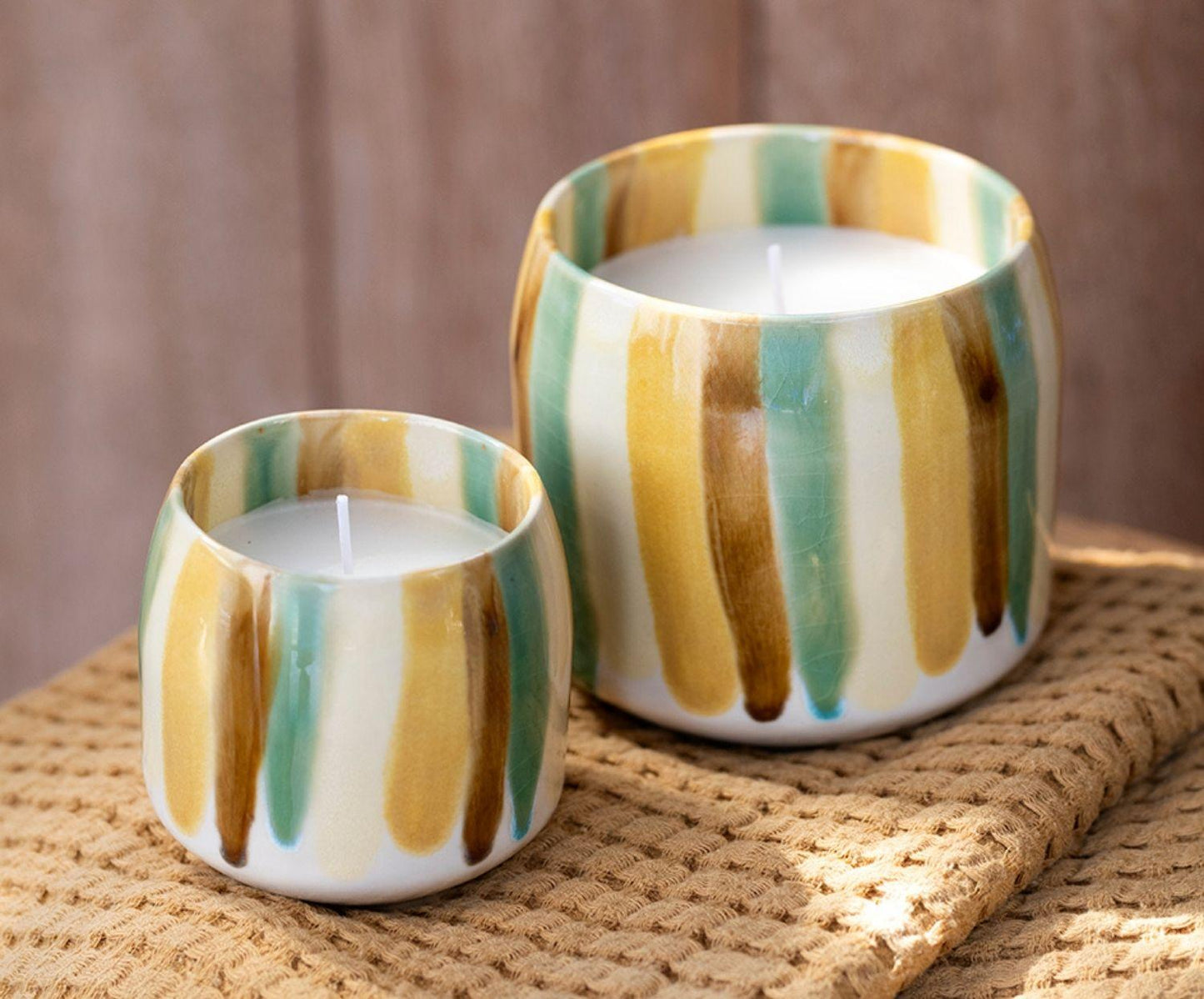 Vela cerámica Lima con arma de Vainilla Andrea House