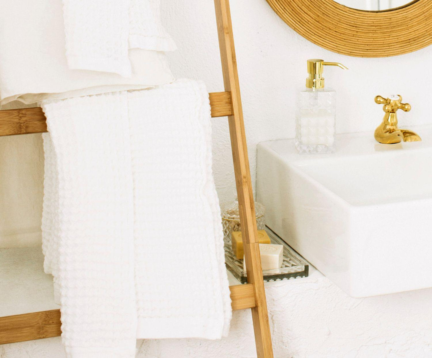 Decorative bamboo ladder 43×4×170cm Andrea House