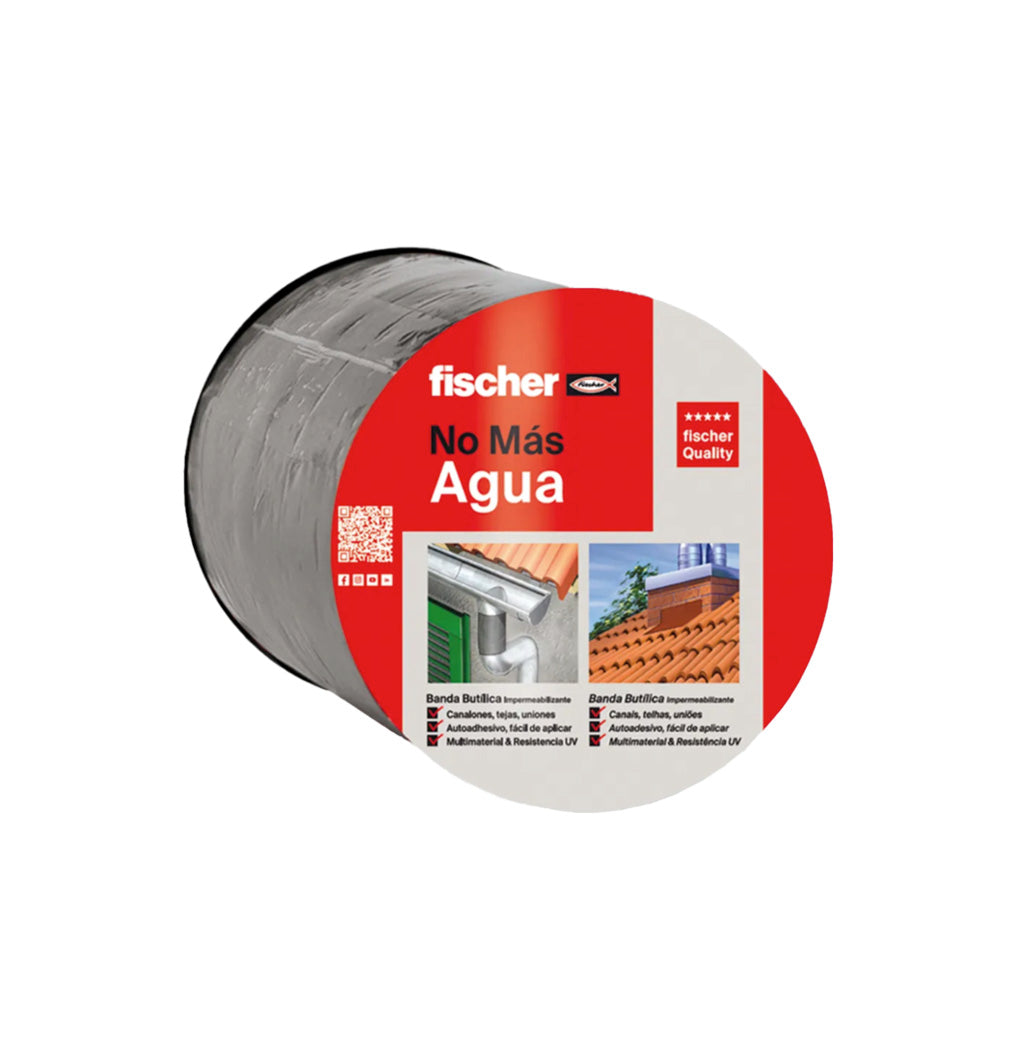 Butyl Rubber Tape 10cmx10mx0.6mm Grey Fischer