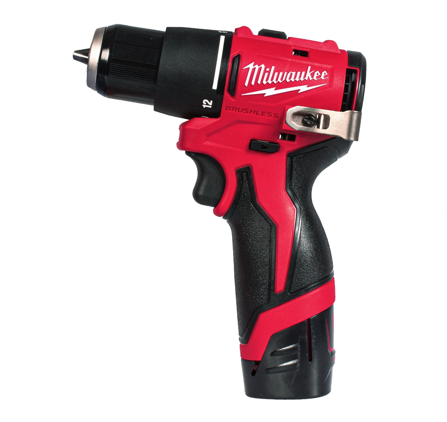 Taladro percutor subcompacto M12 + Batería 2Ah + Cargador + Maletín Milwaukee M12 BLPDRC-202C