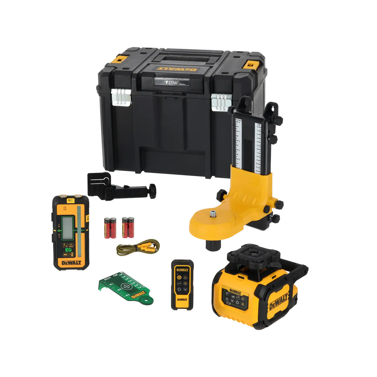 Dewalt DCLE15221G Self-Leveling Green USB-C 600 m Rotating Laser Level Kit with Detector