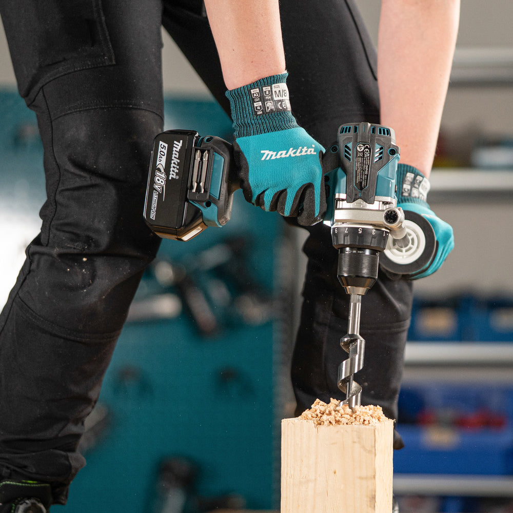 Taladro combinado 18V LXT con 2 bat 5Ah + Cargador + Maletín Makita DHP493RTJ