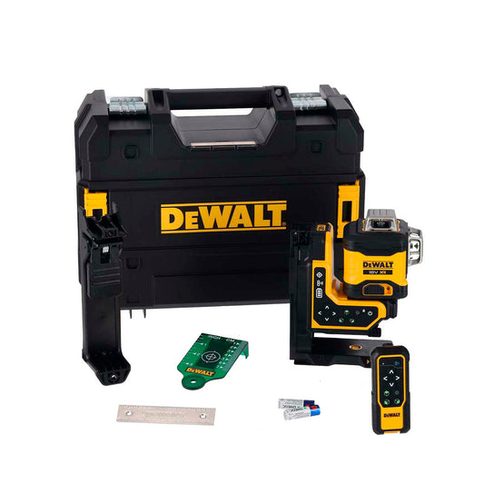 Dewalt XR 18V 3-Line 360° Green Self-Leveling Laser Level with Remote Control DCLE34035B