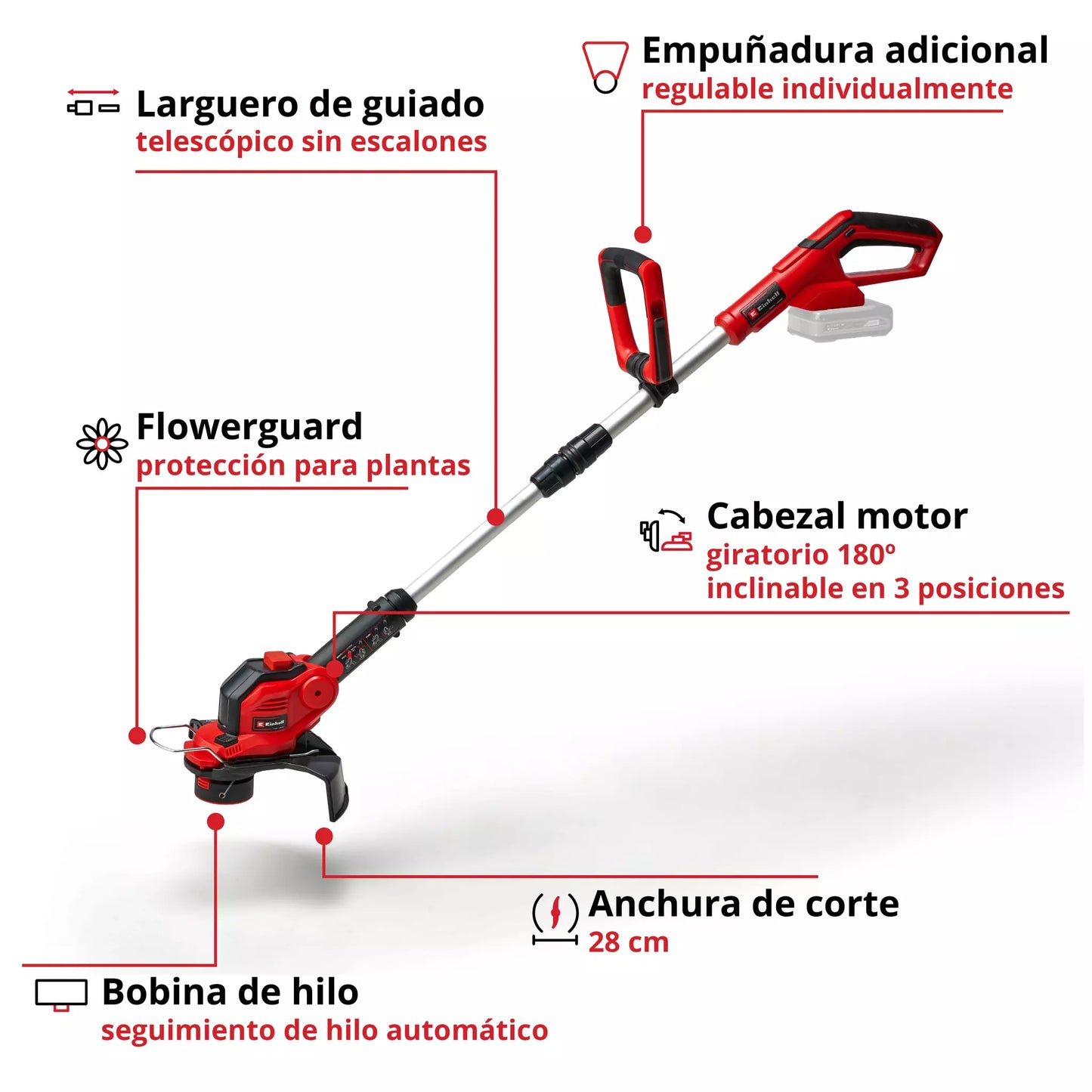 Battery-powered pruner 18V GE-CT 18/28 Li TC-Solo Einhell