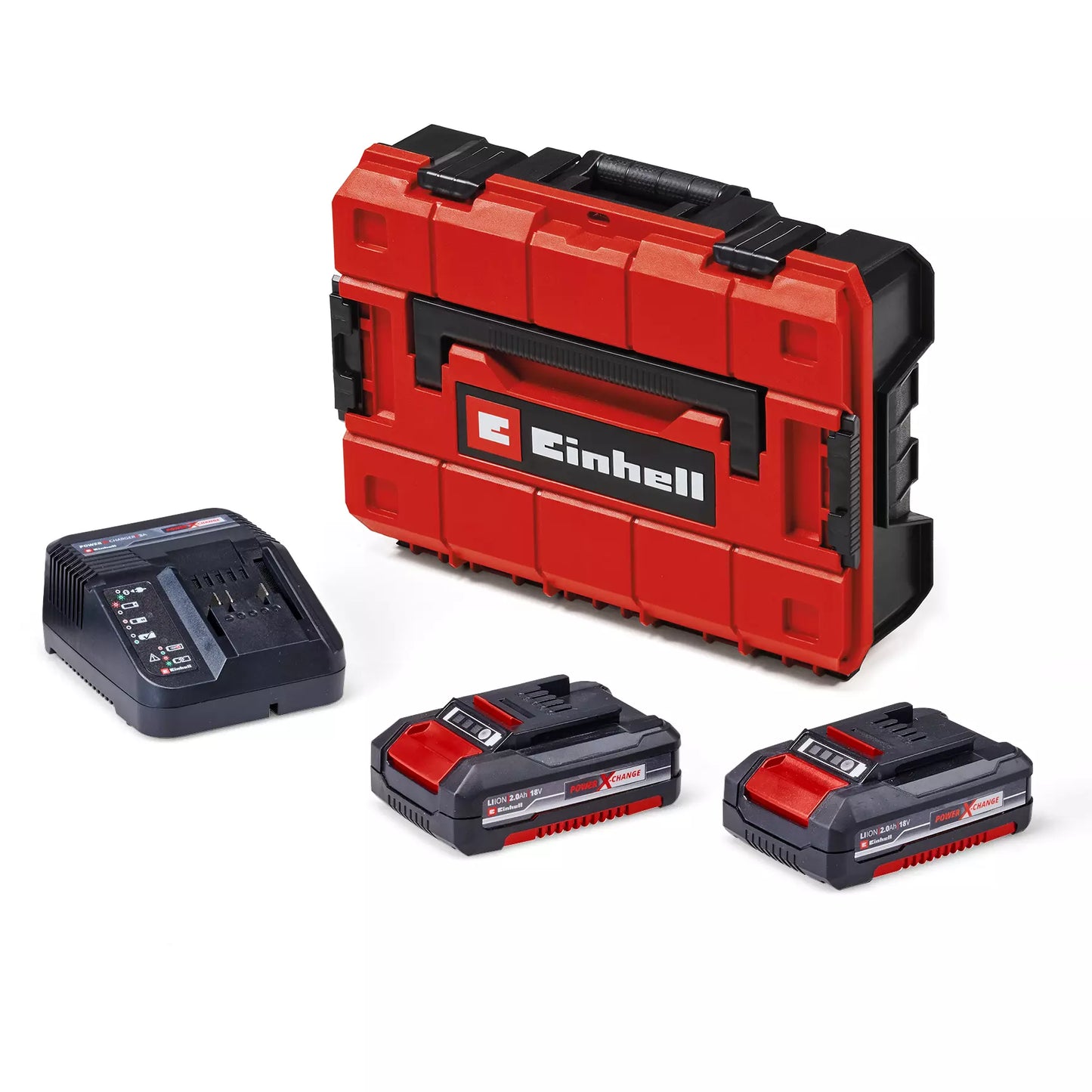 Taladro percutor 18V + 2bat 2Ah + cargador + maletín Einhell TP-CD 18/80 Li-i BL