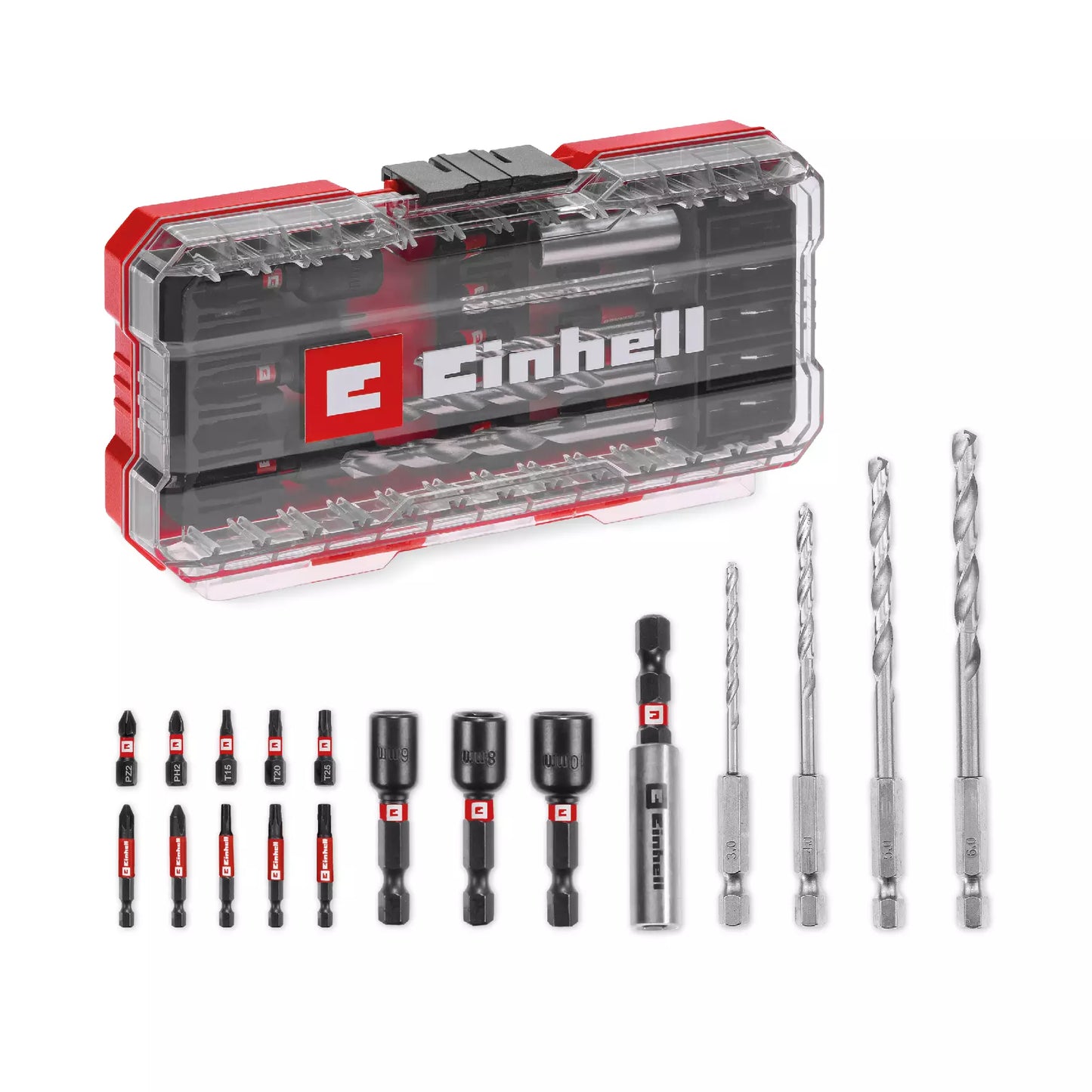 S-CASE 18-piece LS Einhell bit and drill bit set 49108709