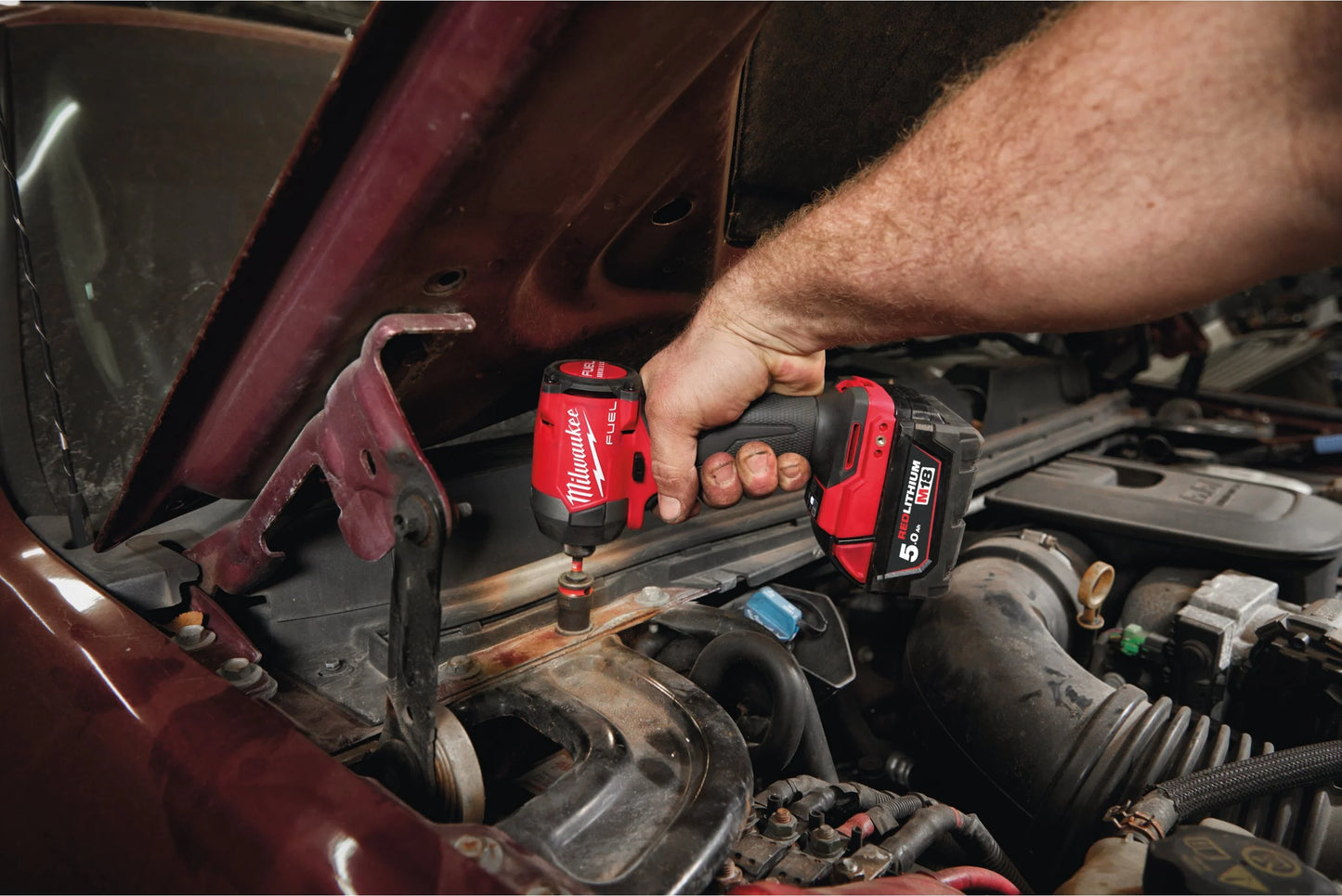 Milwaukee M18 FID3-502X M18 FUEL ¼″ hex impact driver + 2 × 5Ah batteries + charger + case