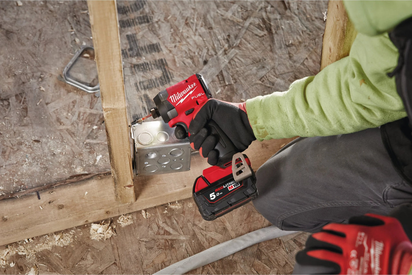 Milwaukee M18 FID3-502X M18 FUEL ¼″ hex impact driver + 2 × 5Ah batteries + charger + case