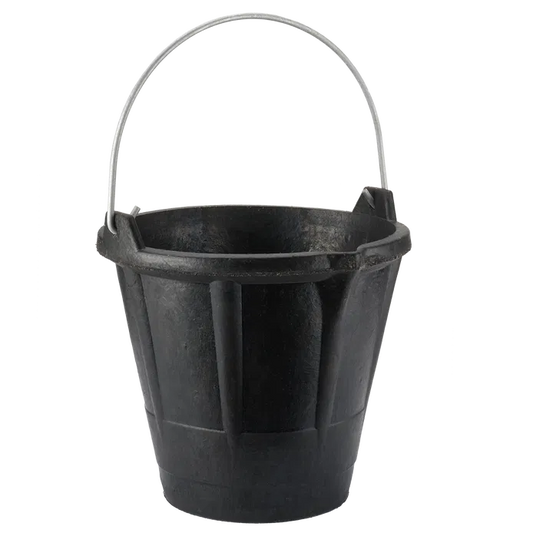 Bellota BKCIND12BM 12L Industrial Rubber Bucket with Metal Handle