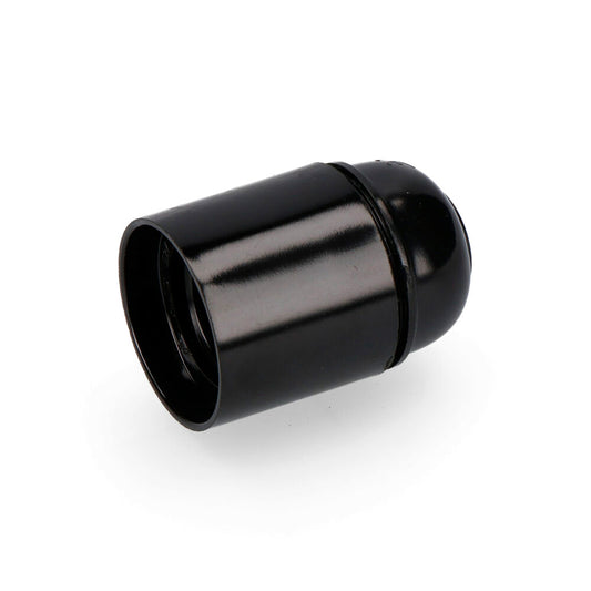 Reinforced black bakelite E27 lamp holder EDM