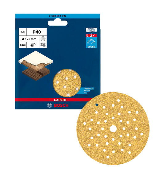 Bosch Expert C470 125mm sanding disc 5 pcs