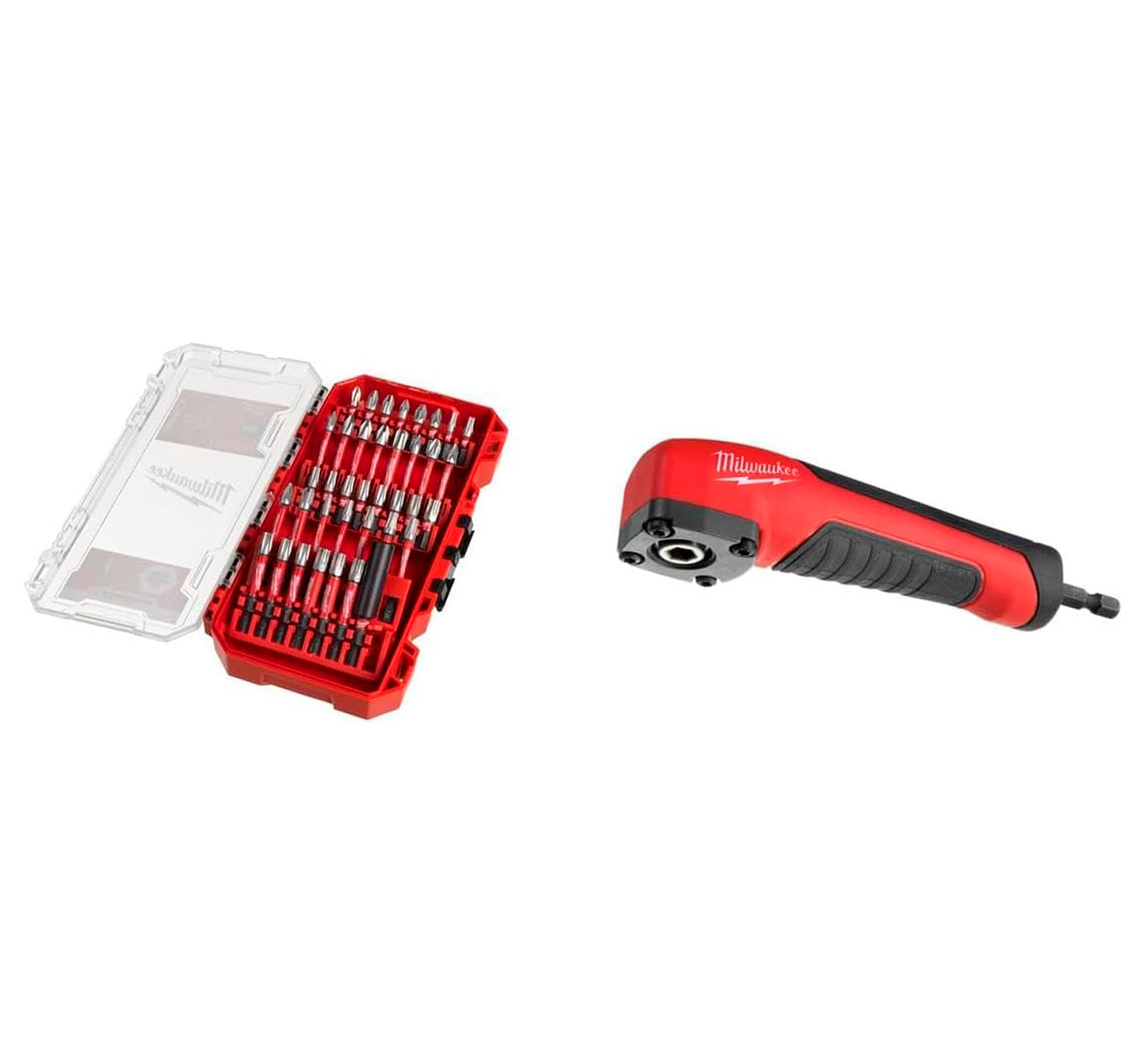 Acoplamiento angular recto + juego de puntas 38pcs Milwaukee 4932492656