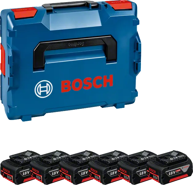 Pack 18V with 6 4Ah batteries with Bosch case