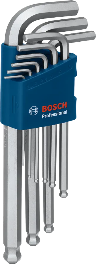 Set of 9 Bosch Pro hexagonal Allen keys