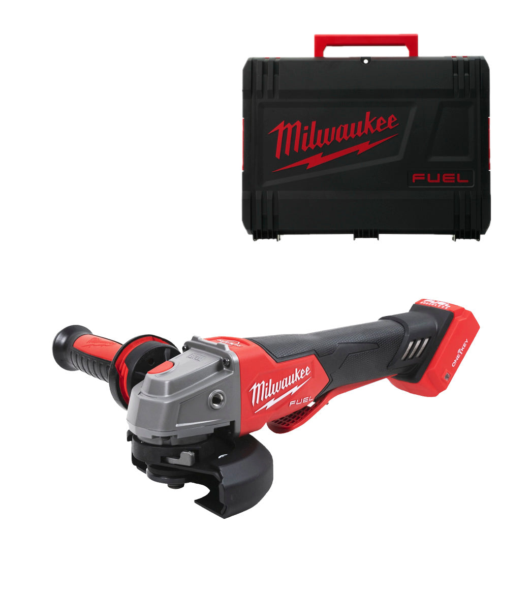Amoladora angular M18 125mm Fuel ONE-KEY con maletín Milwaukee M18 ONEFSAG125XPDB-0X