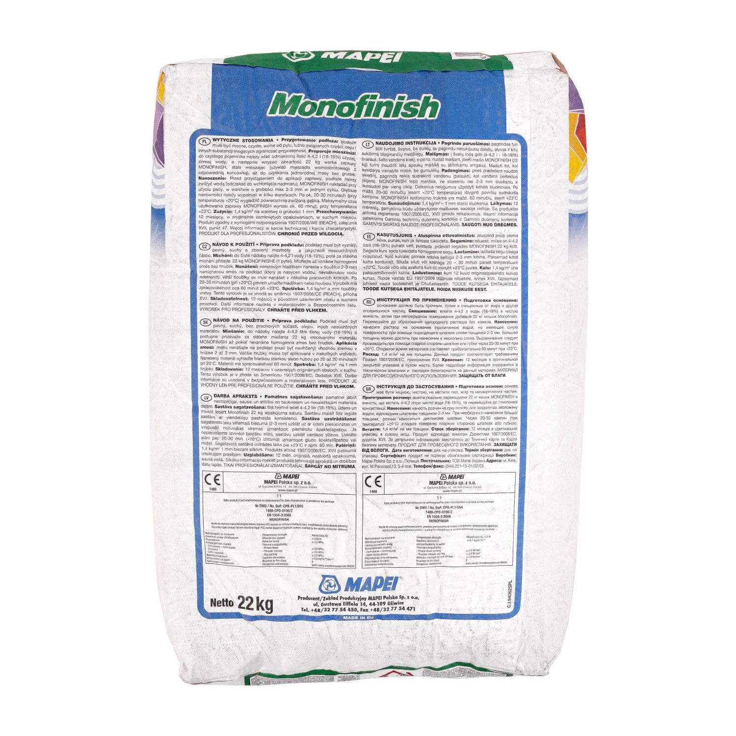 Monofinish Mapei 22 kg